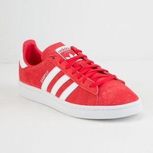 Women’s Red Adidas Campus Sneakers